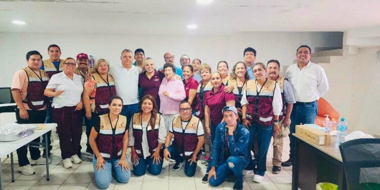 Supervisa SEBIEN entrega de apoyos alimentarios