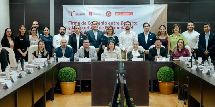 Tamaulipas, primero en formalizar alianza con Banorte en apoyo a las PyMEs