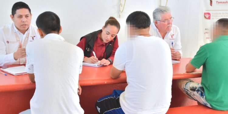 Supervisa Instituto de Defensoría Pública la situación jurídica de adolescentes en internamiento en Güémez