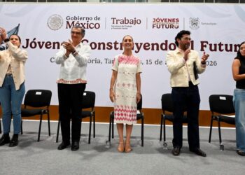 Se reúne Claudia Sheinbaum con jóvenes tamaulipecos: son el eje central del presente