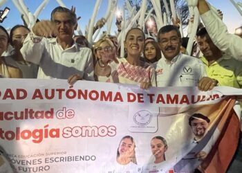 Da la UAT cálida bienvenida a la presidenta Claudia Sheinbaum en el Campus Tampico