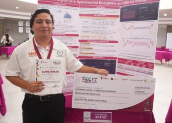 Estudiante de la UAT diseña dispositivo para reducir el consumo eléctrico en edificios