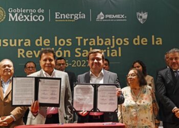 Formalizan Pemex y el STPRM incremento salarial 2026-2027