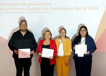 Premian a ganadores del VI Premio Estatal de Contraloría Social 2026