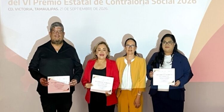 Premian a ganadores del VI Premio Estatal de Contraloría Social 2026