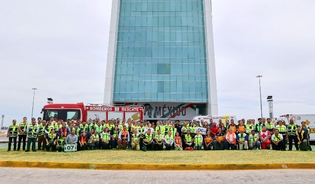 Activan en Torre Bicentenario protocolos de prevención y respuesta de emergencia como parte del Simulacro Nacional 2026