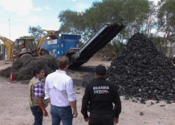 Reduce SEDUMA los riesgos sanitarios y ambientales con trituración de llantas en Reynosa