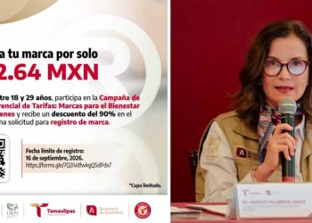Invita Secretaría de Economía a jóvenes tamaulipecos a registrar su marca con 90% de descuento