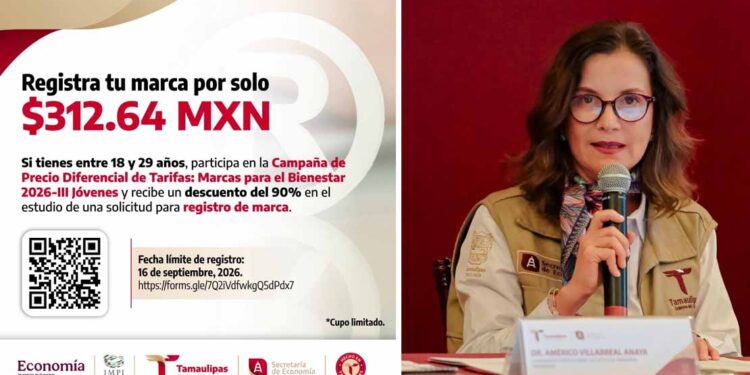 Invita Secretaría de Economía a jóvenes tamaulipecos a registrar su marca con 90% de descuento