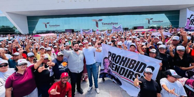 Brandon Lara levanta bandera obrera en respaldo a Sheinbaum