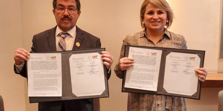 Firma rector de la UAT convenio nacional con el Instituto Mexicano de Contadores Públicos